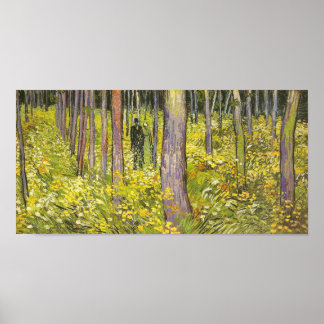 Affiches Sous-bois avec deux chiffres Van Gogh Art