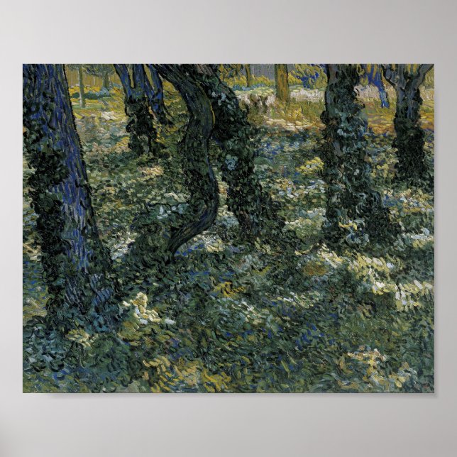 Affiches Sous-bois Van Gogh Art (Devant)