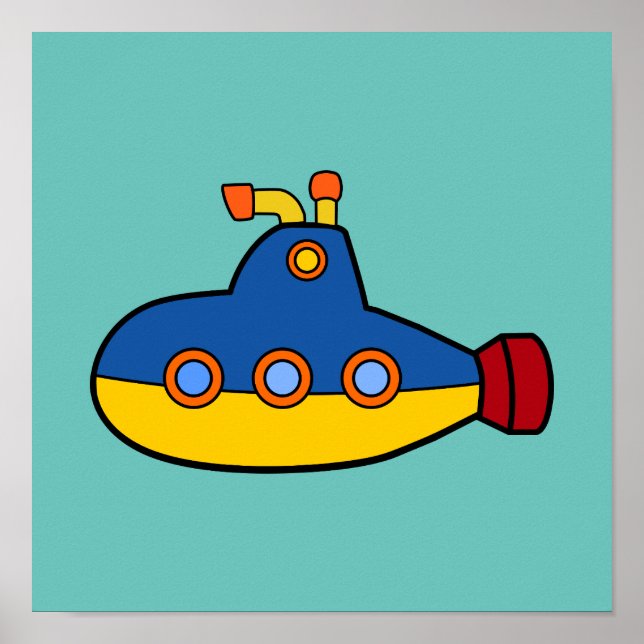 Affiches Sous Le Thème De La Mer Illustration Sous-Marine (Devant)