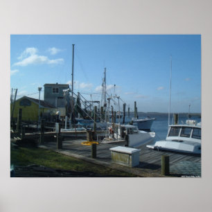 Affiches Southport, la Caroline du Nord - bateaux de pêche
