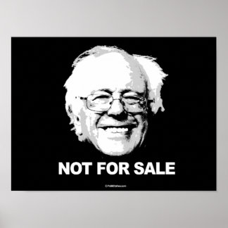 Affiches Soutien Sanders - Non à vendre - blanc - Politique