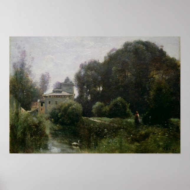Affiches Souvenir de la Villa Borghèse, 1855 (Devant)