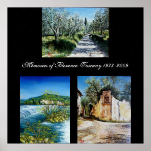 Affiches Souvenirs de Florence-Toscane