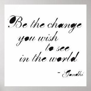 Affiches Soyez le changement