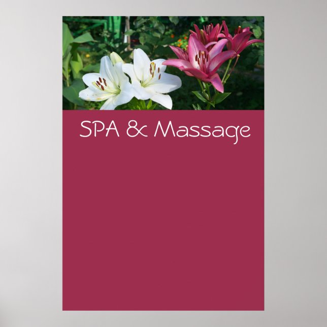 Affiches SPA et massage (Devant)