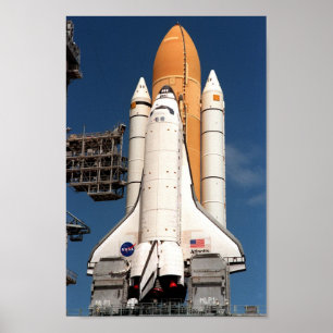 Affiches Space Shuttle Atlantis se prépare pour le lancemen