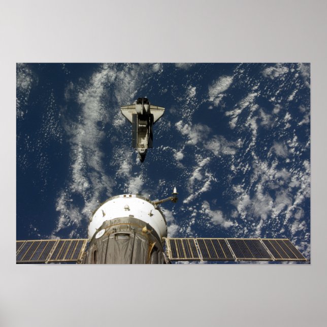 Affiches Space Shuttle Endeavor et un vaisseau Soyuz (Devant)