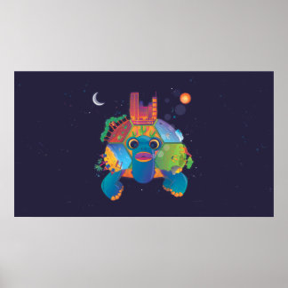 Affiches Space Turtle