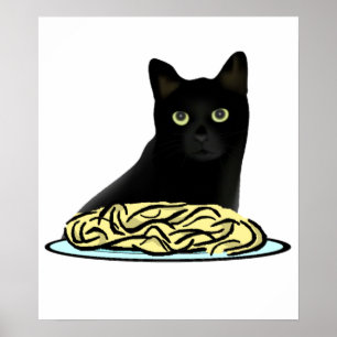 Affiches Spaghetti Cat