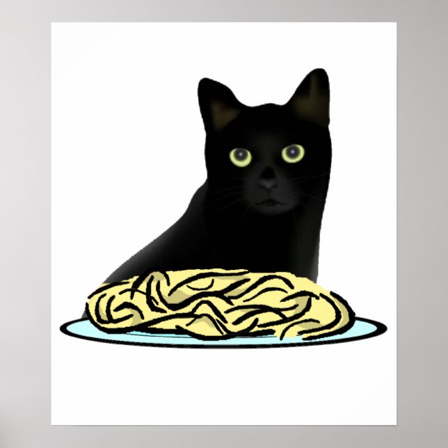 Affiches Spaghetti Cat (Devant)