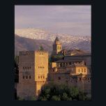 Affiches Spain, Granada, Andalucia The Alhambra, 2<br><div class="desc">COPYRIGHT John & Lisa Merrill / DanitaDelimont.com | EU27 JME0023.jpg | Spain,  Granada,  Andalucia The Alhambra,  fortified Moorish Palace (13th-14th C.) and Sierra Nevada mountains</div>