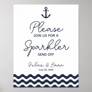 Affiches Sparkler de la marine nautique