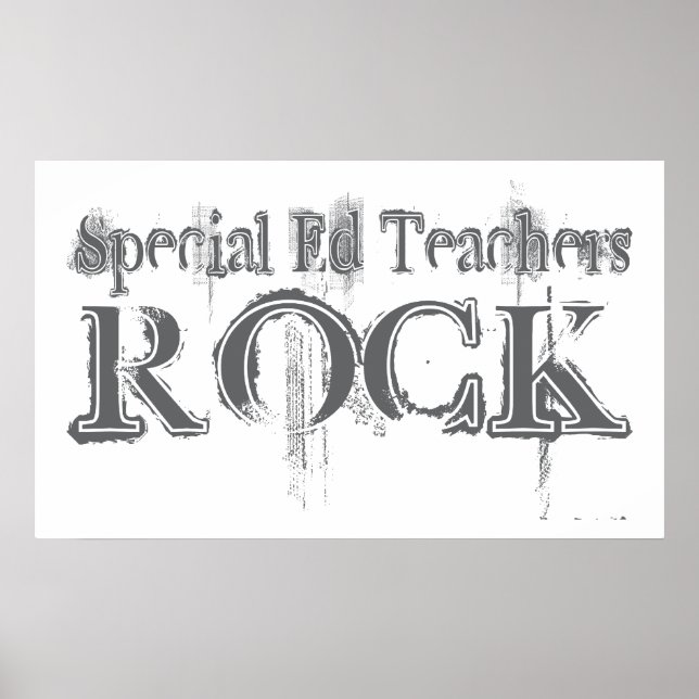 Affiches Special Ed Teachers Rock (Devant)
