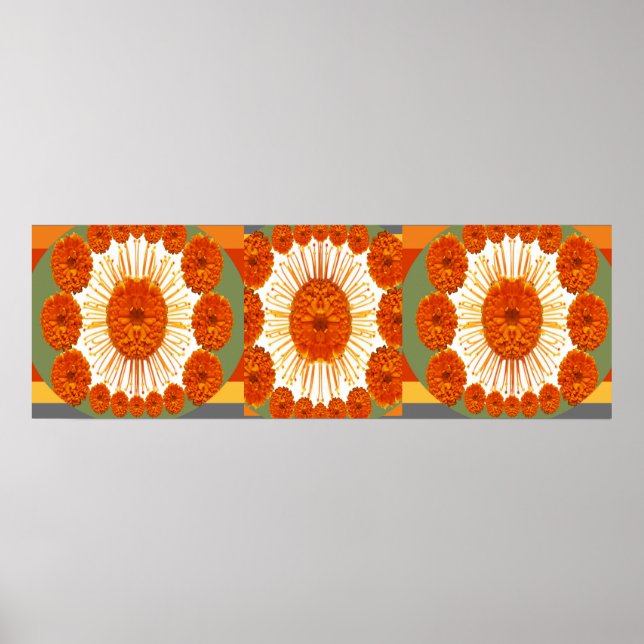 Affiches Spectacle de Fleurs MARIGOLD : Art Décoratif (Devant)