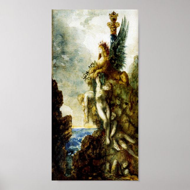 Affiches Sphinx victorieux par Gustave Moreau (Devant)