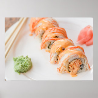 Affiches Spicy Crab Sushi