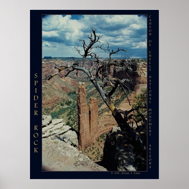 Affiches "Spider Rock, Canyon de Chelly" photo nature (Devant)