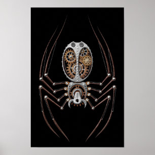 Affiches Spider Steampunk sur noir