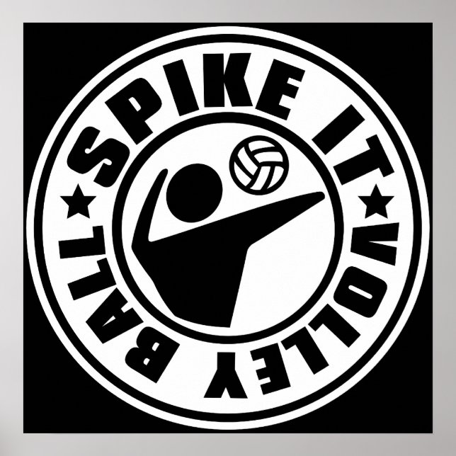 Affiches Spike_It_Volleyball (Devant)