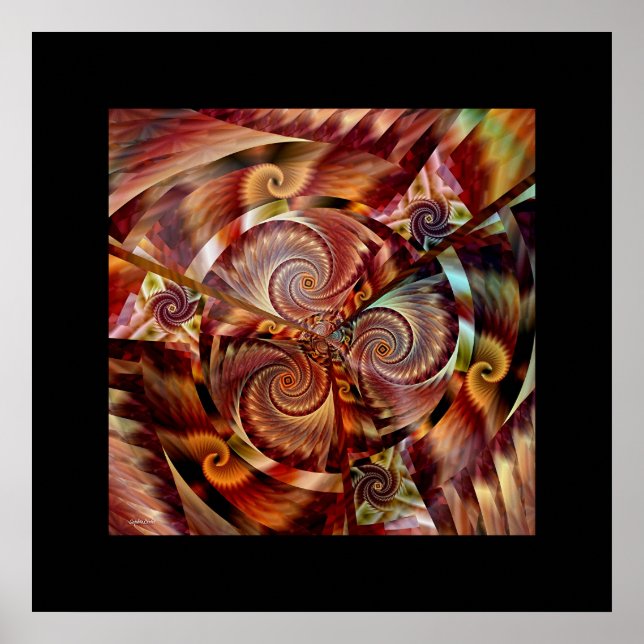 Affiches Spiral Mandala (Devant)