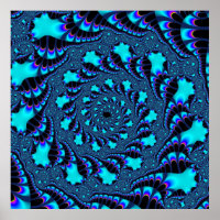 Spirale tourbillon turquoise