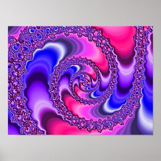 Affiches Spirale violette (Devant)