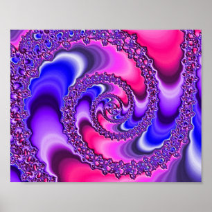 Affiches Spirale violette