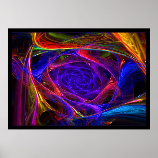 Affiches Spirales psychédéliques (Devant)