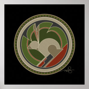 Affiches Spirit of Rabbit arrière - plan noir