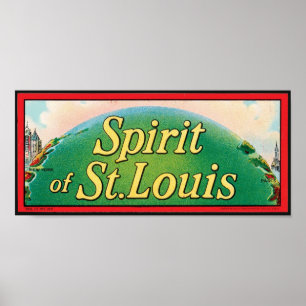 Affiches Spirit of St. Louis Cigar Étiquette
