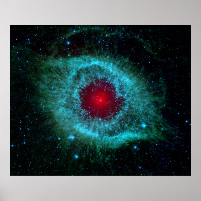 Affiches Spitzer infrarouge Helix Nebula (Devant)