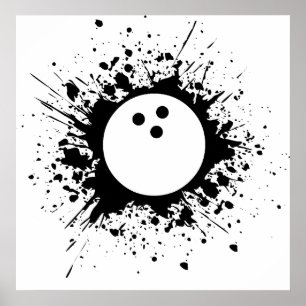 Affiches splatz de bowling