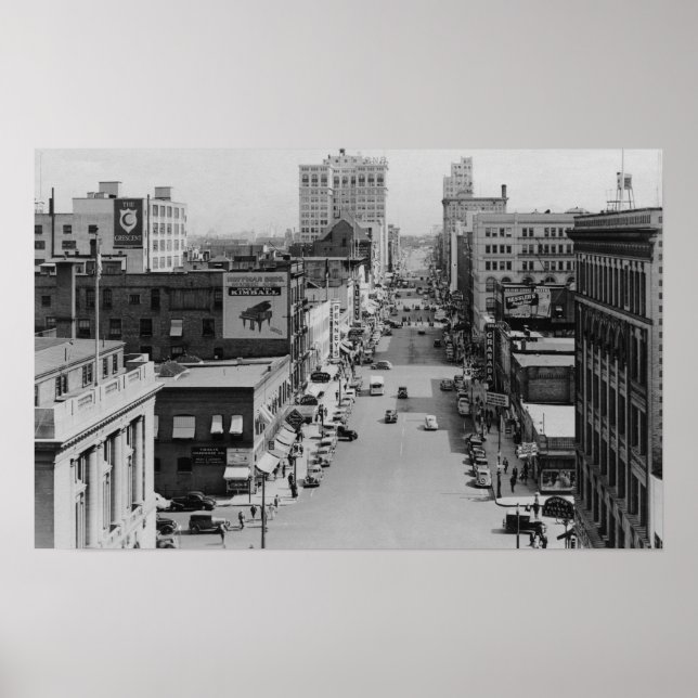 Affiches Spokane, Washington - Riverside Avenue (Devant)