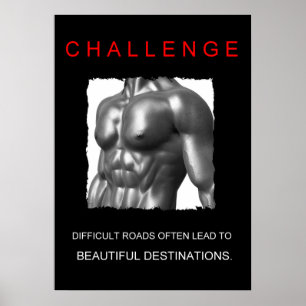 Affiches sport achievement motivational challenge