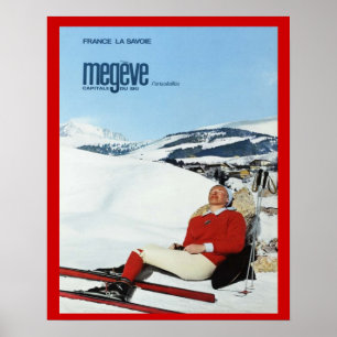 Affiches Sports d'hiver vintages, France, la Savoie, Megeve