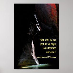 Affiches Spotlight on the Water with Quote