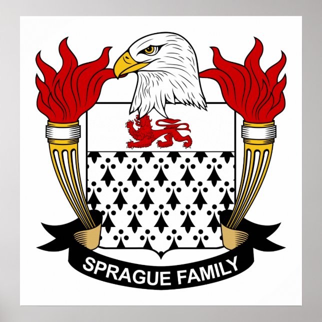 Affiches Sprague Family Crest (Devant)