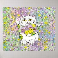 Spring Bouquet Maneki Neko