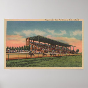 Affiches Springfield, IL - cheval juste de raisons d'état