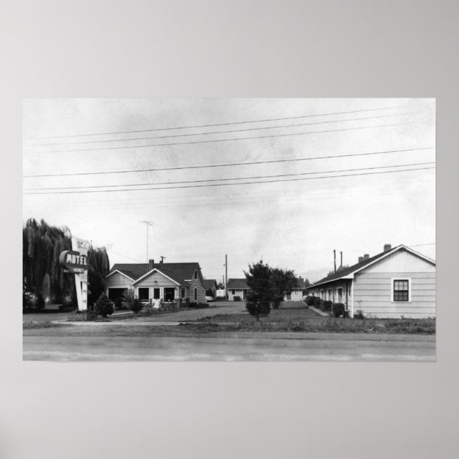 Affiches Springfield, OU Motel Sutton sur la route McKenzie (Devant)
