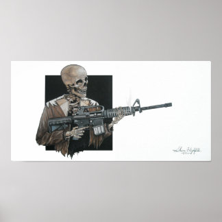 Affiches Squelette AR-15