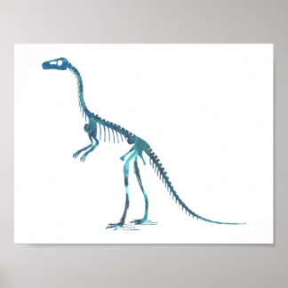 Affiches squelette compsognathus