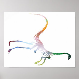 Affiches squelette de struthiomimus