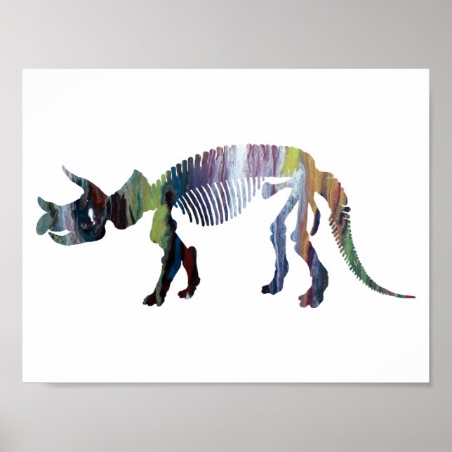 Affiches Squelette de Triceratops prorsus (Devant)