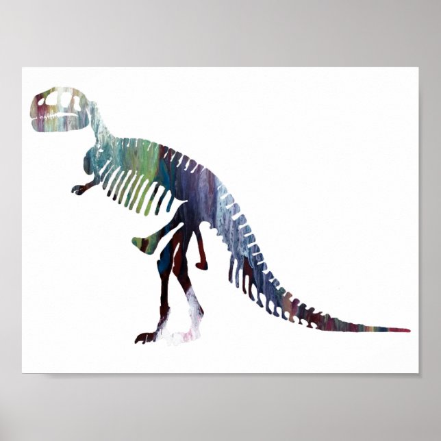 Affiches Squelette de Tyrannosaurus (Devant)