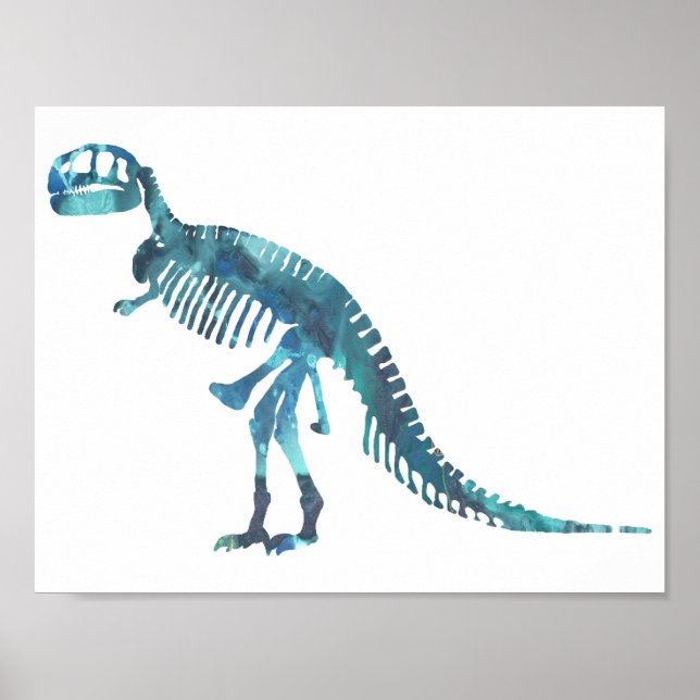 Affiches Squelette de Tyrannosaurus (Devant)