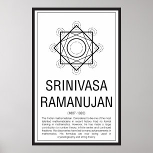 Affiches Srinivasa Ramanujan