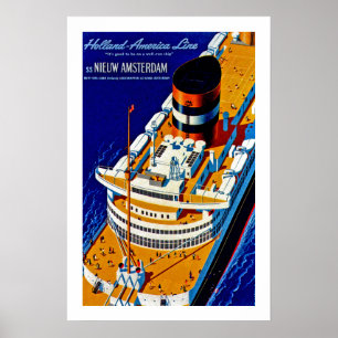 Affiches SS Nieuw Amsterdam