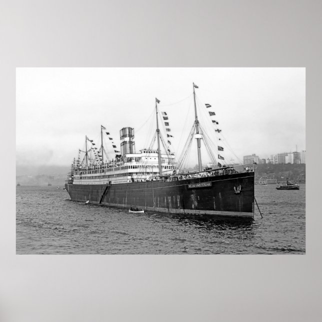 Affiches SS Nieuw Amsterdam (Devant)