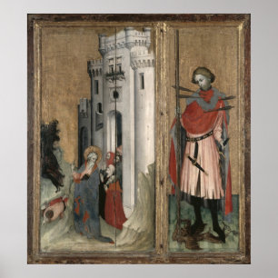 Affiches St Andrew chassant des démons de la ville